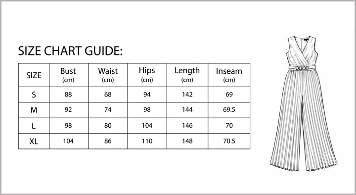 Chic V-Neck Pleated Waist-Cinching Slim Fit Jumpsuit-Vyana Collective