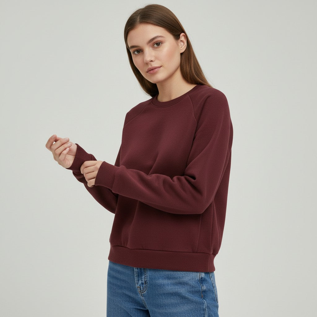 Cotton Sweatshirt for Women-Vyana Collective