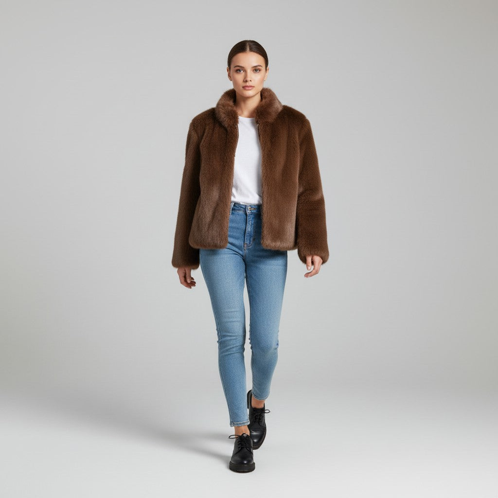 Cozy Autumn Jacket for Women-Vyana Collective