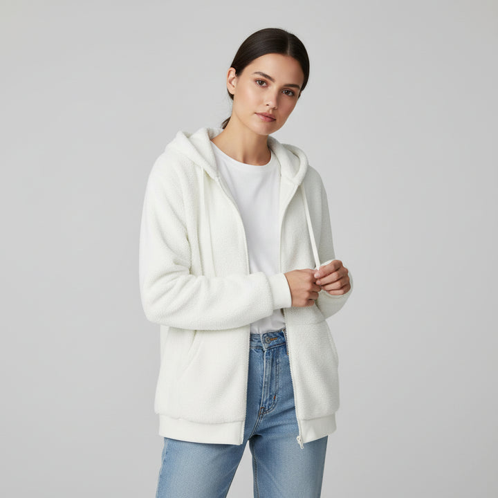 Cozy Color-Block Hooded Jacket for Women-Vyana Collective