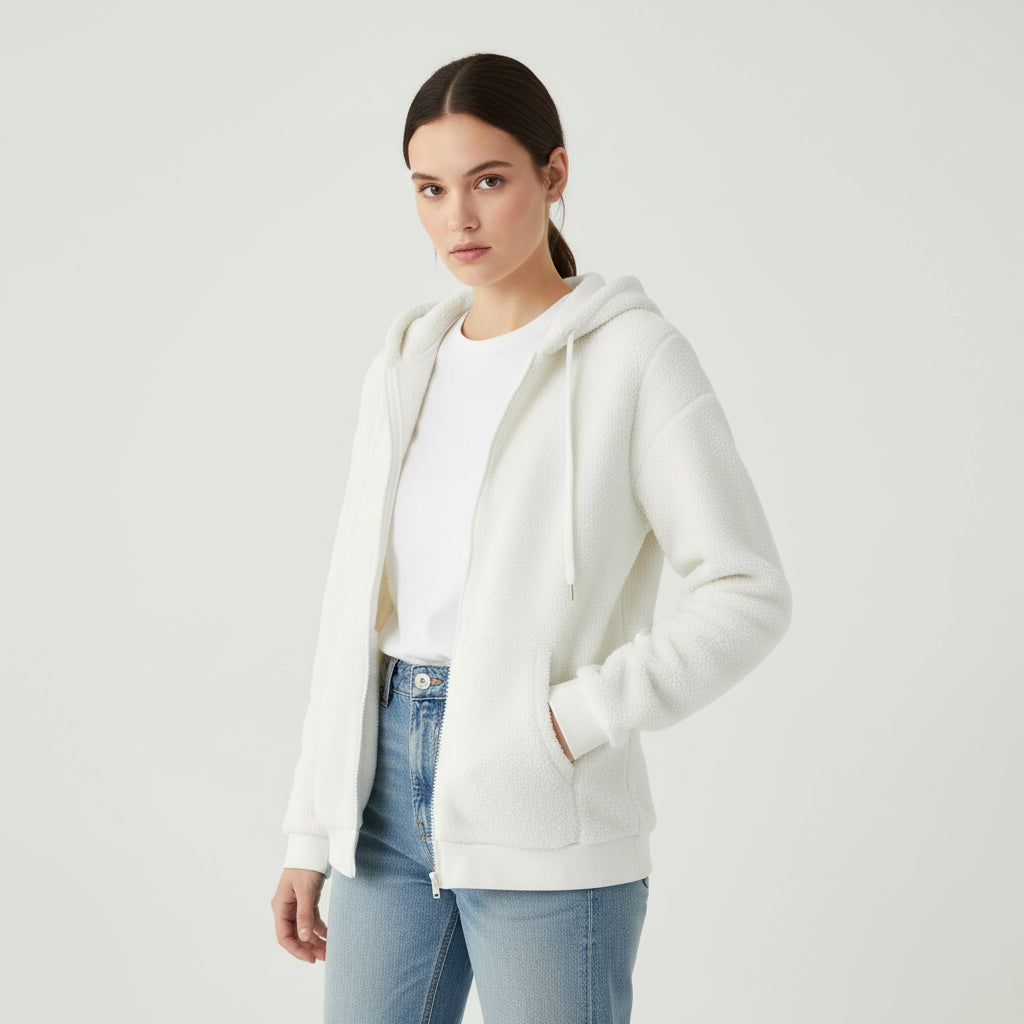 Cozy Color-Block Hooded Jacket for Women-Vyana Collective