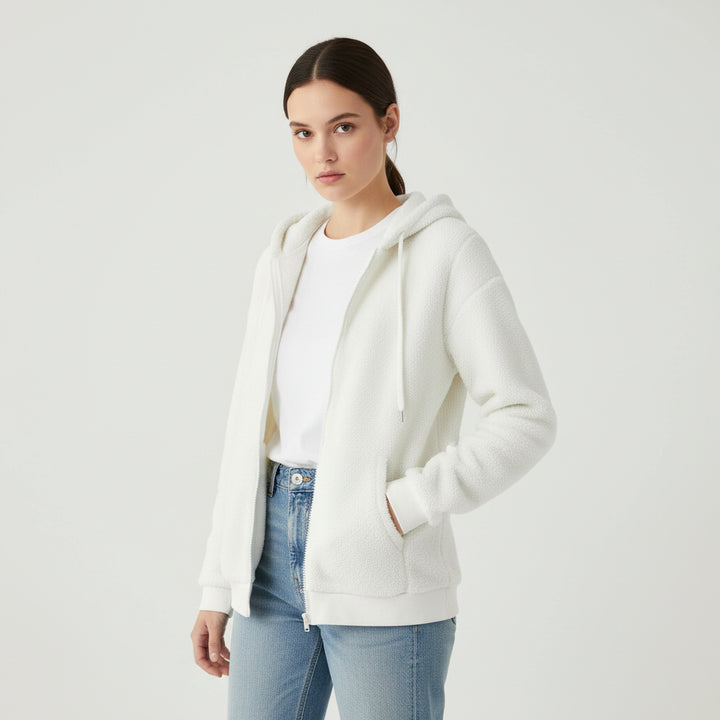 Cozy Color-Block Hooded Jacket for Women-Vyana Collective