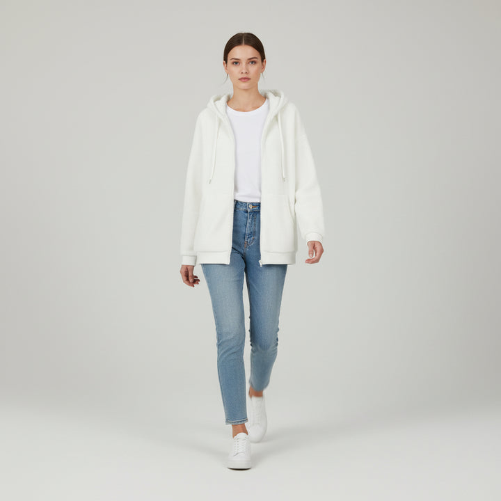 Cozy Color-Block Hooded Jacket for Women-Vyana Collective