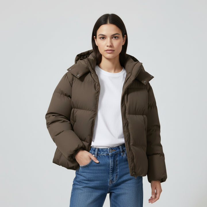 Cozy Winter Parka Removable Hood Jacket-Vyana Collective