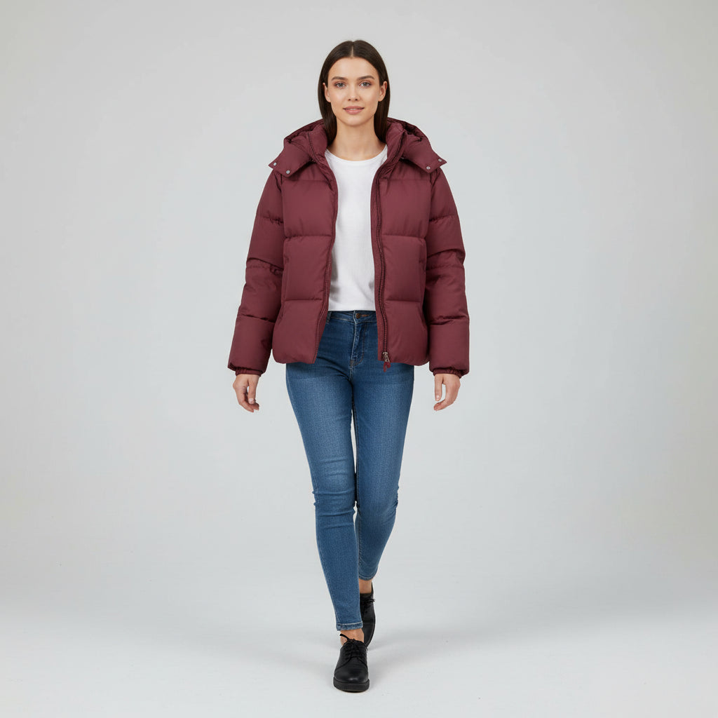 Cozy Winter Parka Removable Hood Jacket-Vyana Collective