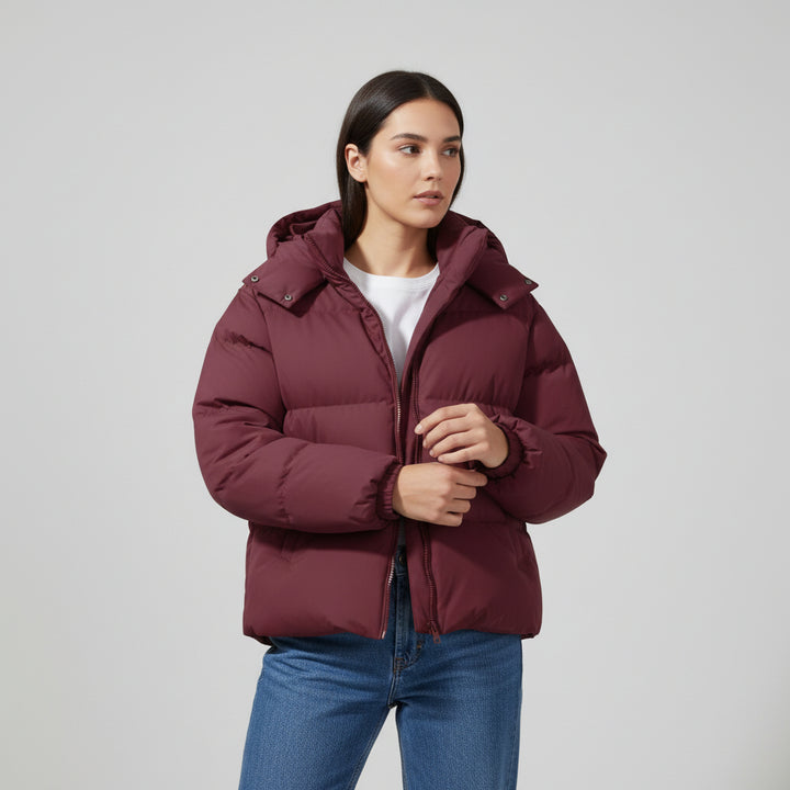 Cozy Winter Parka Removable Hood Jacket-Vyana Collective