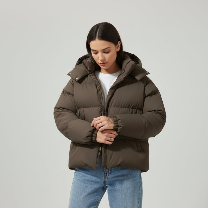 Cozy Winter Parka Removable Hood Jacket-Vyana Collective