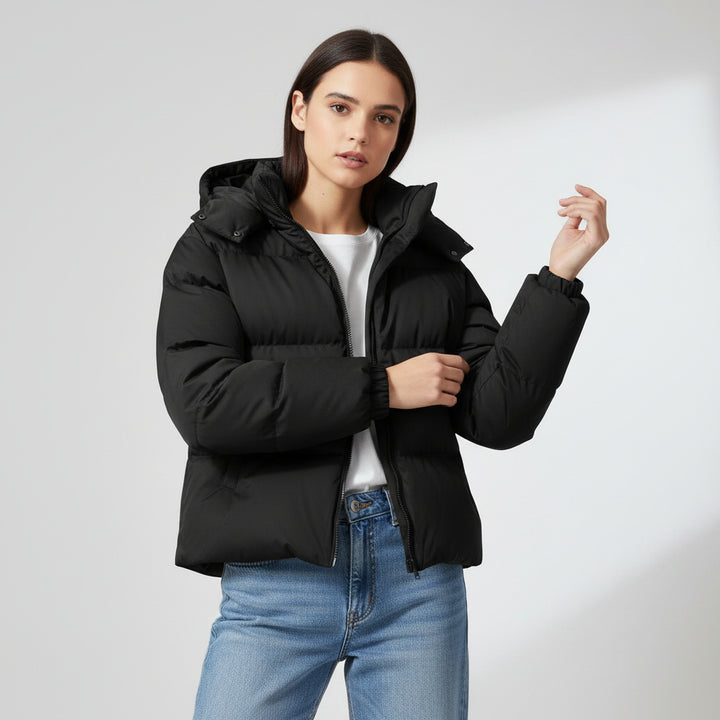 Cozy Winter Parka Removable Hood Jacket-Vyana Collective