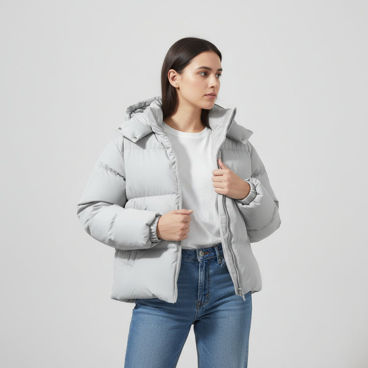Cozy Winter Parka Removable Hood Jacket-Vyana Collective