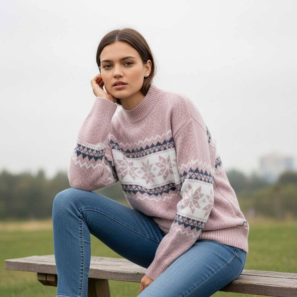 Cozy Wool Winter Sweater-Vyana Collective