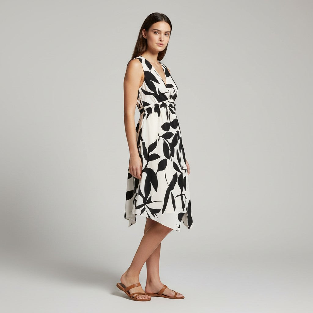 Cross Neck Fitted Beach Mini Dress-Vyana Collective