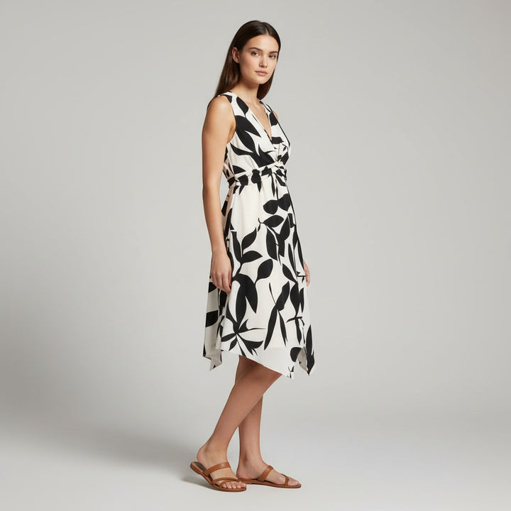 Cross Neck Fitted Beach Mini Dress-Vyana Collective