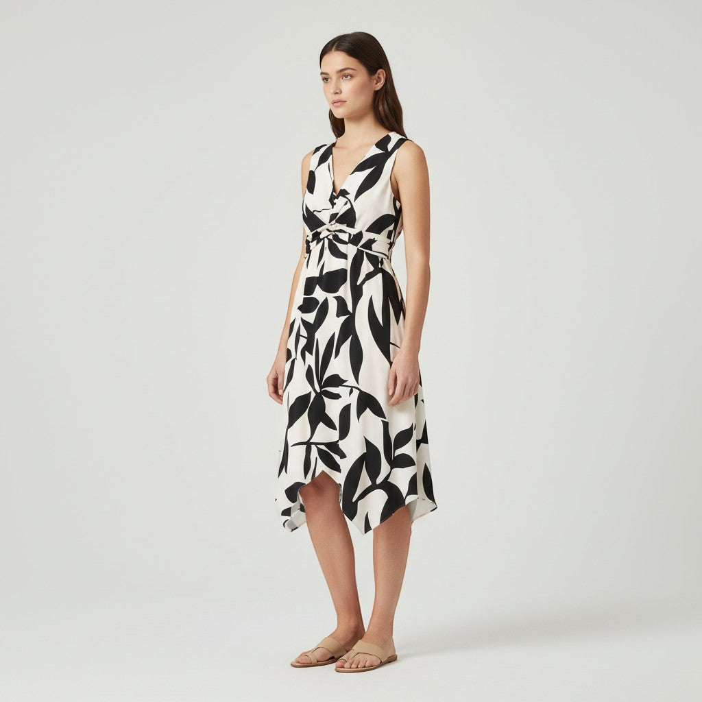 Cross Neck Fitted Beach Mini Dress-Vyana Collective