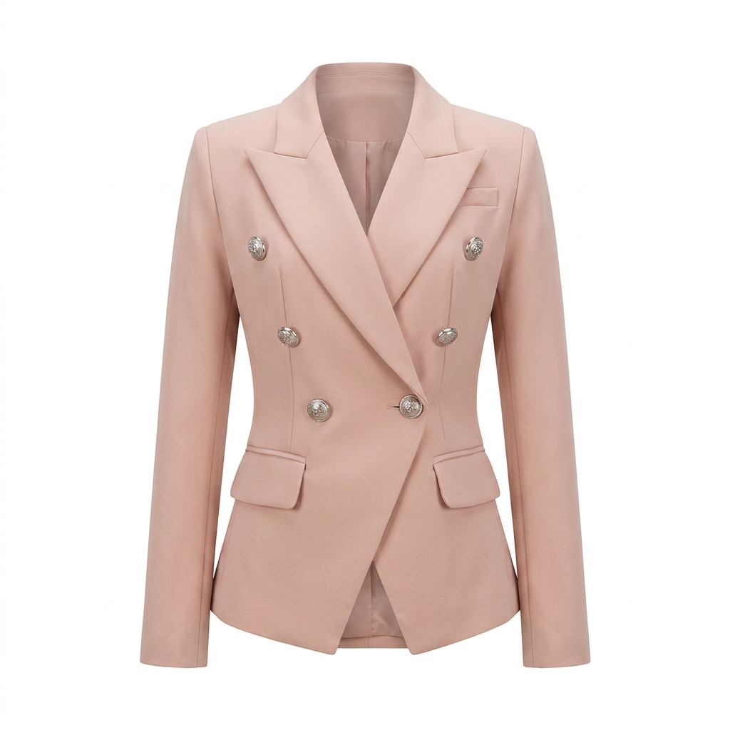 Double-Breasted Blazer for Meetings Ready and Timeless Executive Style Women-Vyana Collective