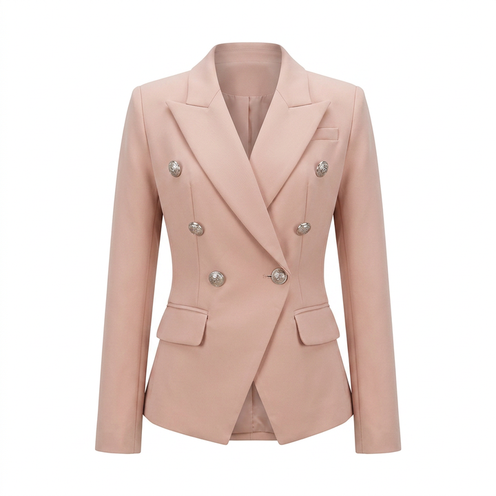 Double-Breasted Blazer for Meetings Ready and Timeless Executive Style Women-Vyana Collective