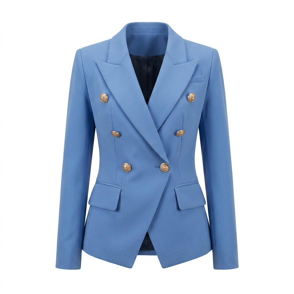 Double-Breasted Blazer for Meetings Ready and Timeless Executive Style Women-Vyana Collective