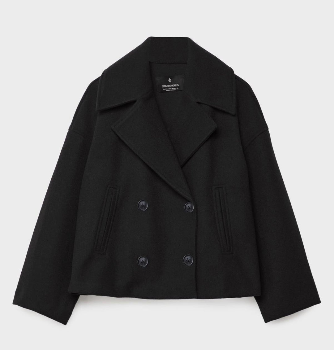 Double-Breasted Short Women’s Coat-Vyana Collective