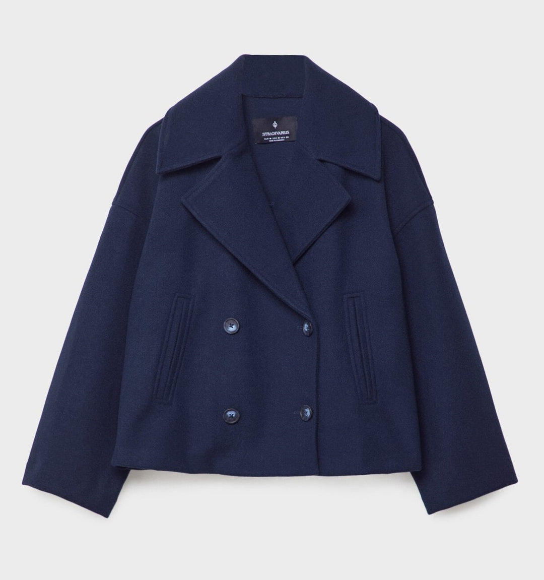 Double-Breasted Short Women’s Coat-Vyana Collective
