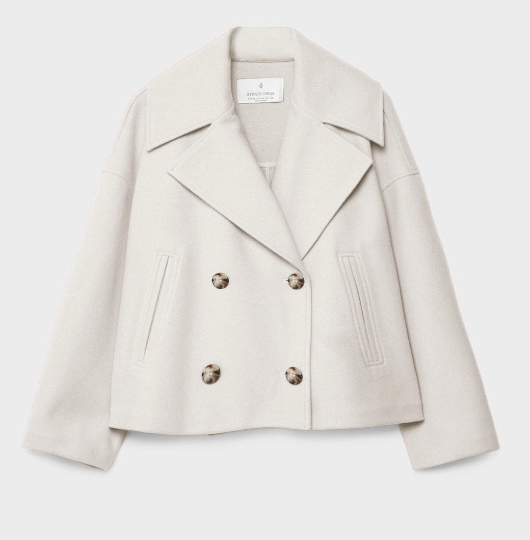 Double-Breasted Short Women’s Coat-Vyana Collective