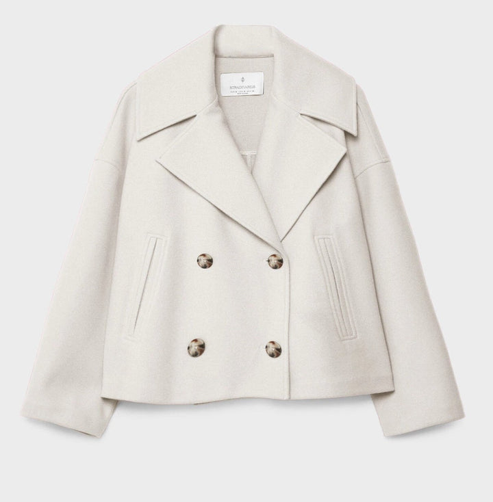 Double-Breasted Short Women’s Coat-Vyana Collective
