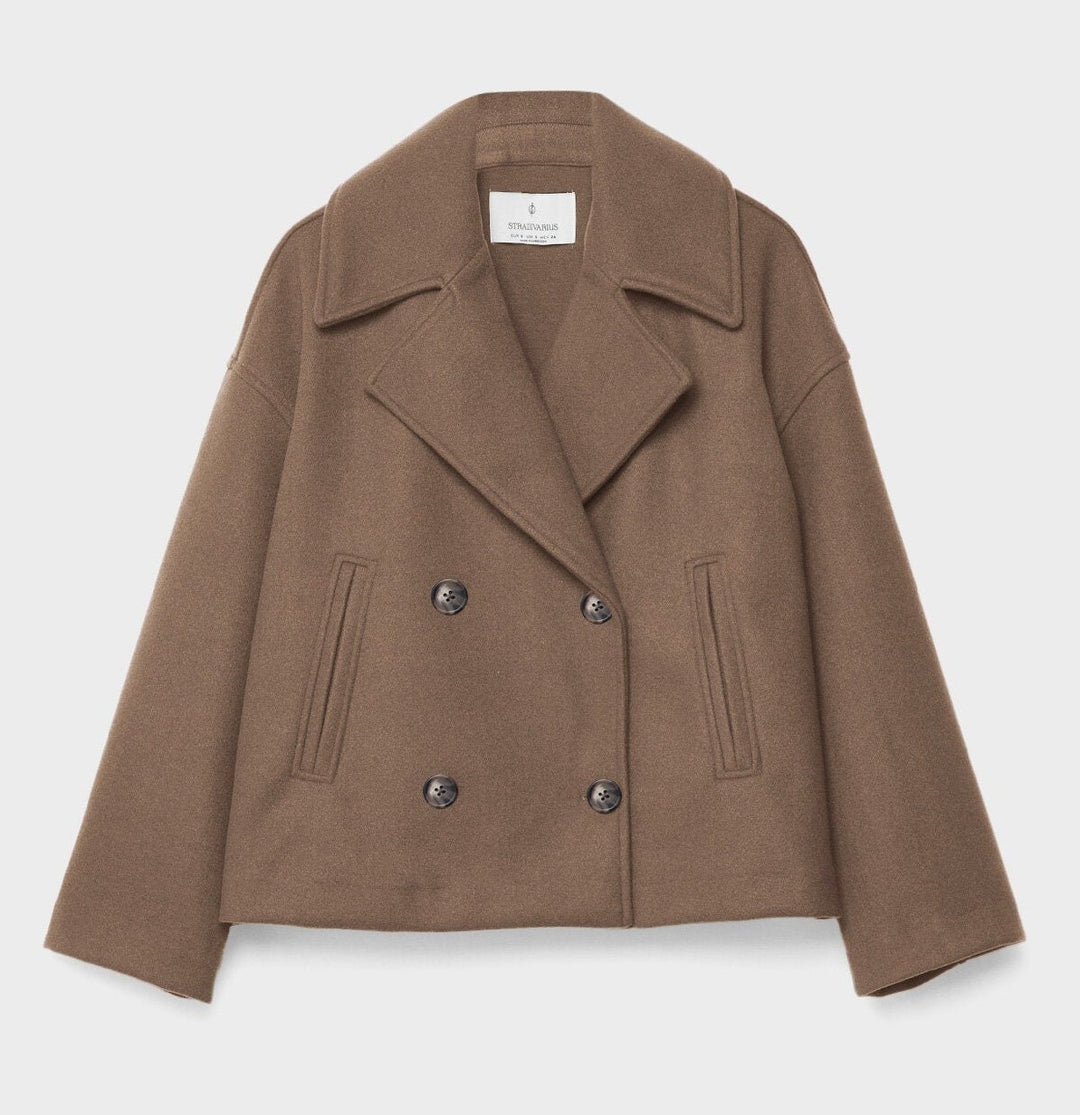 Double-Breasted Short Women’s Coat-Vyana Collective
