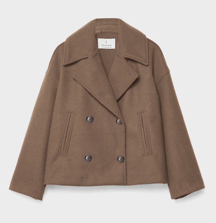 Double-Breasted Short Women’s Coat-Vyana Collective