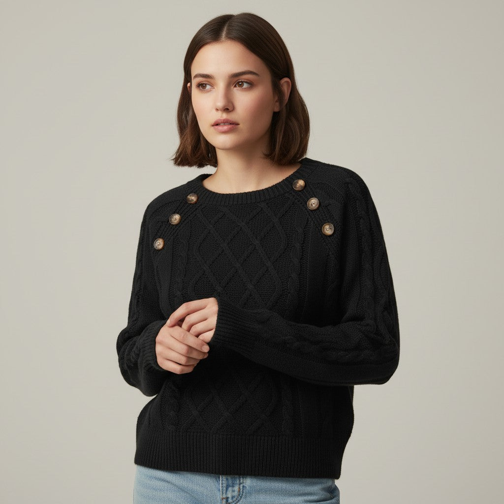 Elegant Knit Women’s Sweater-Vyana Collective