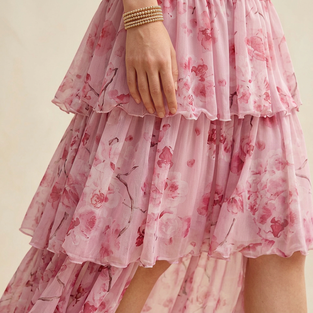 Floral Off-the-Shoulder Tiered Maxi Dress-Vyana Collective
