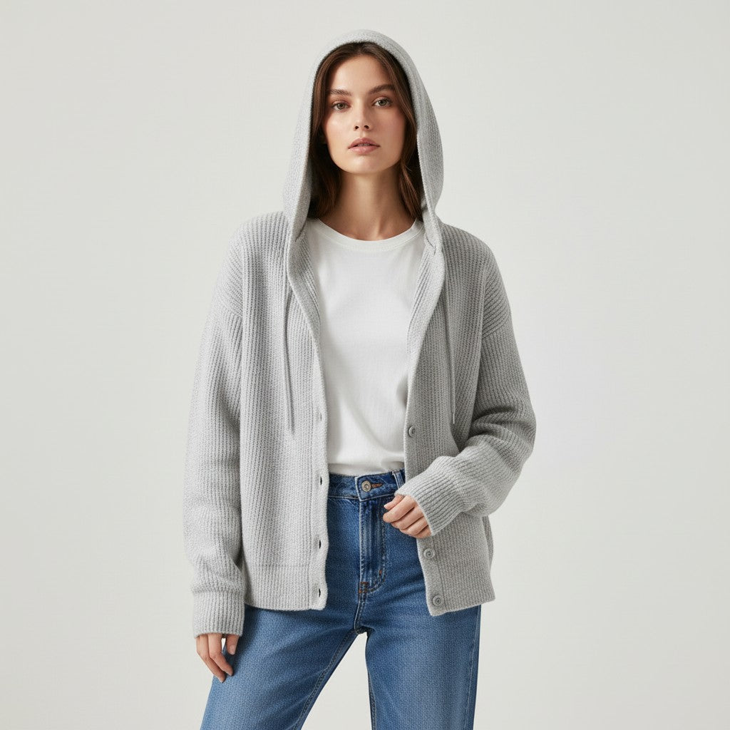 Gentle Elegant Style Sweater Coat For Women-Vyana Collective