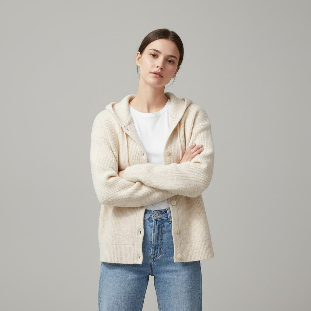 Gentle Elegant Style Sweater Coat For Women-Vyana Collective