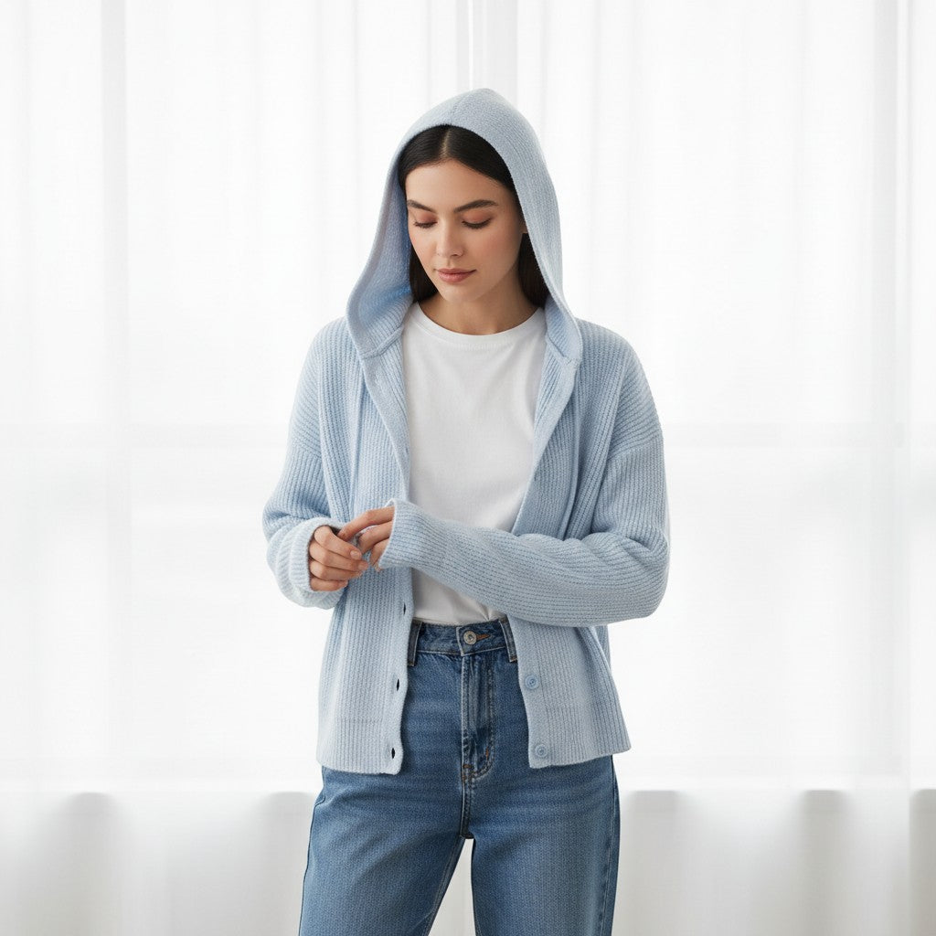 Gentle Elegant Style Sweater Coat For Women-Vyana Collective