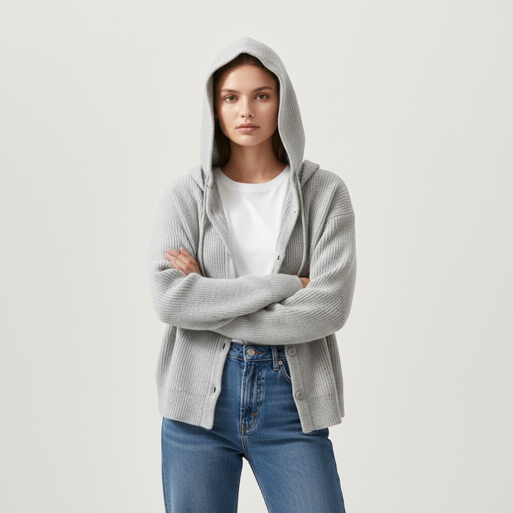 Gentle Elegant Style Sweater Coat For Women-Vyana Collective