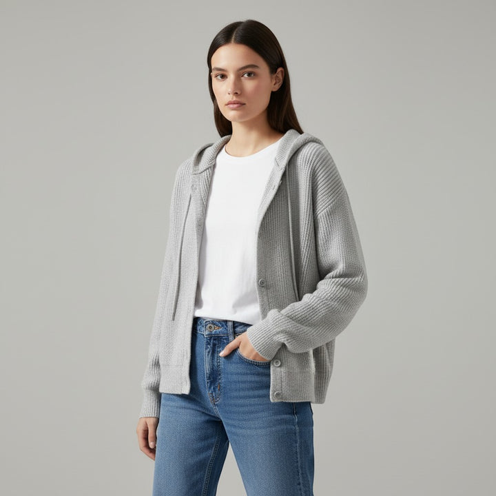 Gentle Elegant Style Sweater Coat For Women-Vyana Collective