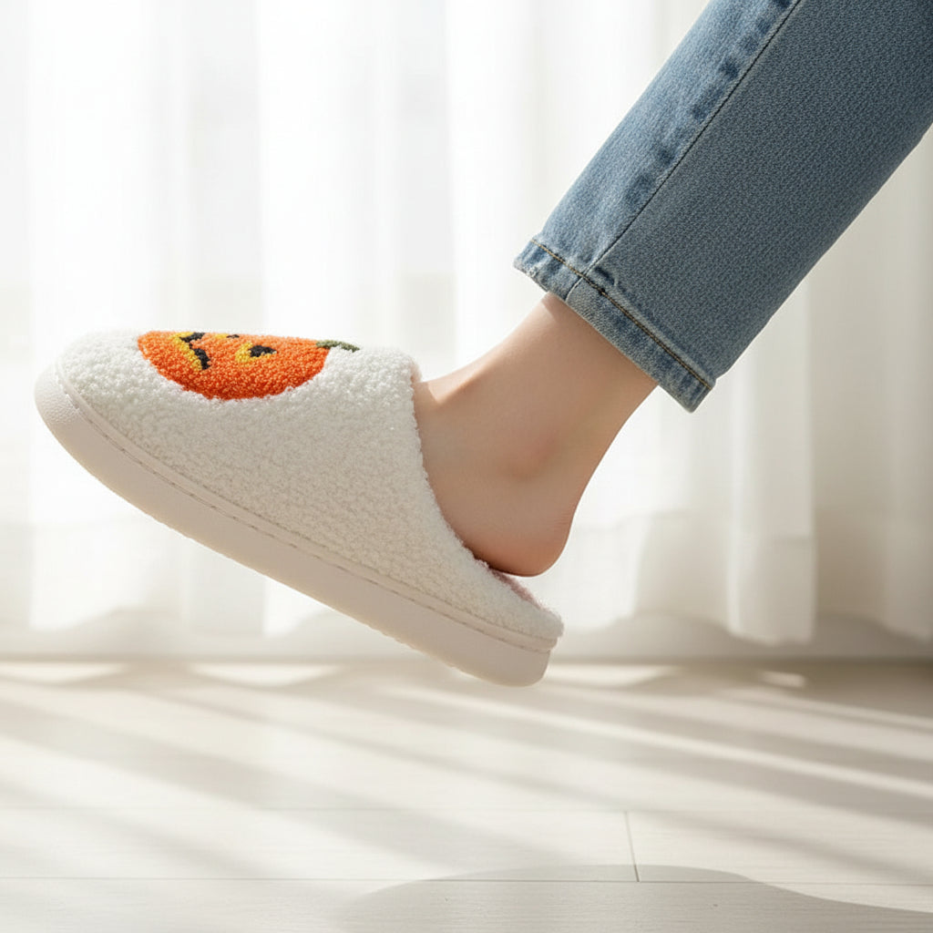 Halloween Pumpkin Cartoon Slippers for Women-Vyana Collective