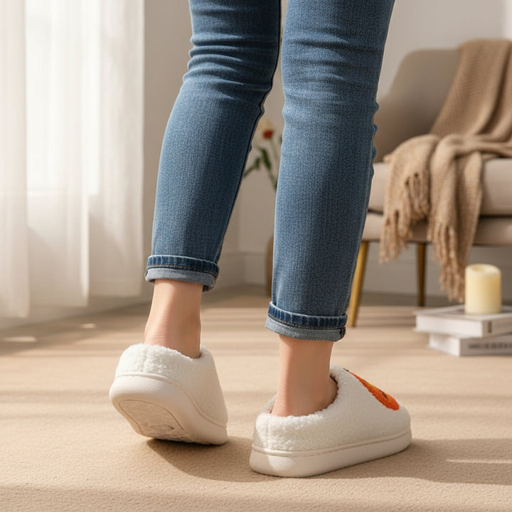 Halloween Pumpkin Cartoon Slippers for Women-Vyana Collective
