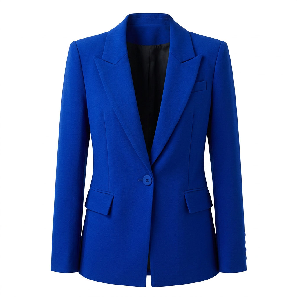 One Button Tailored Blazer and Flared Pants Suit Set for Meetings Ready and Executive Elegance Women-Vyana Collective