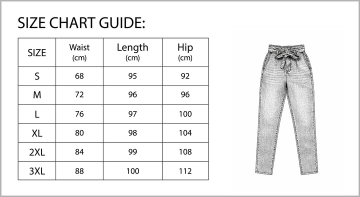 Plus Size High-Waisted Washed Denim Pencil Pants for Women-Vyana Collective