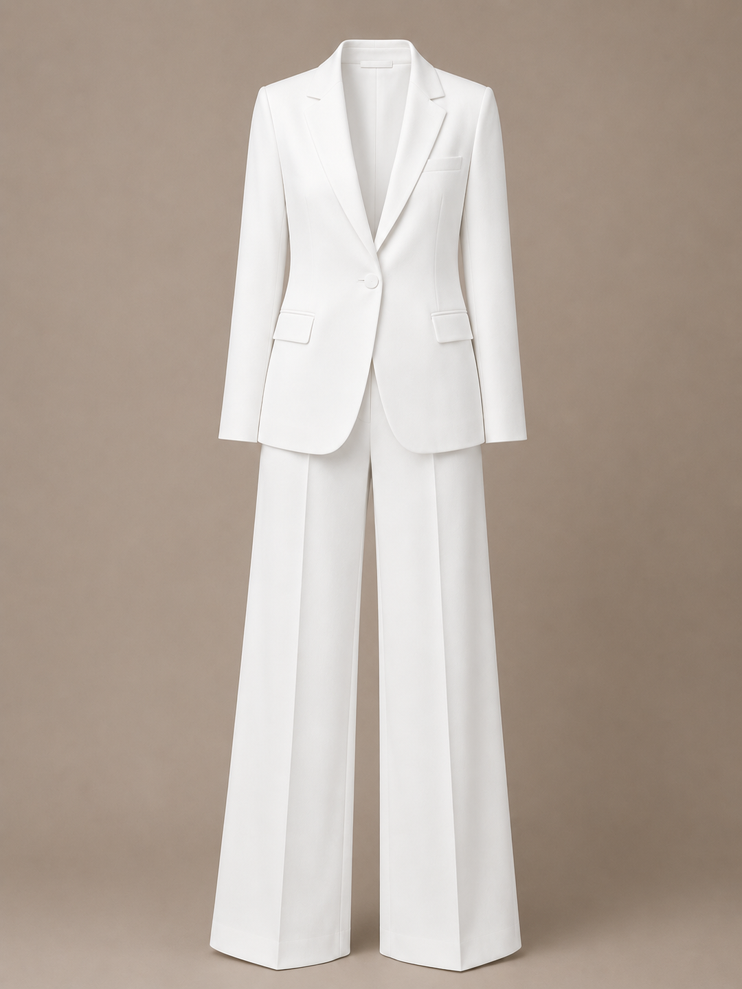 Relaxed Blazer and Wide Leg Trousers Suit Set for Meetings Ready and Modern Office Style Women-Vyana Collective