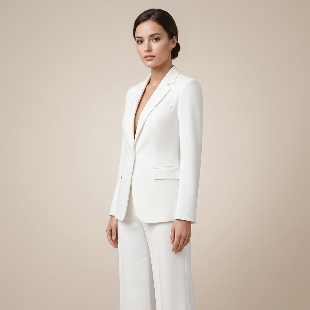 Relaxed Blazer and Wide Leg Trousers Suit Set for Meetings Ready and Modern Office Style Women-Vyana Collective