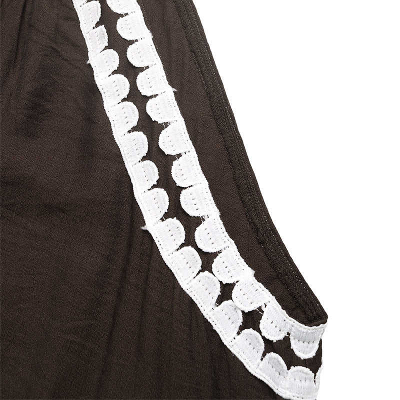 Resort Breeze Flared Halter Maxi Dress-Vyana Collective