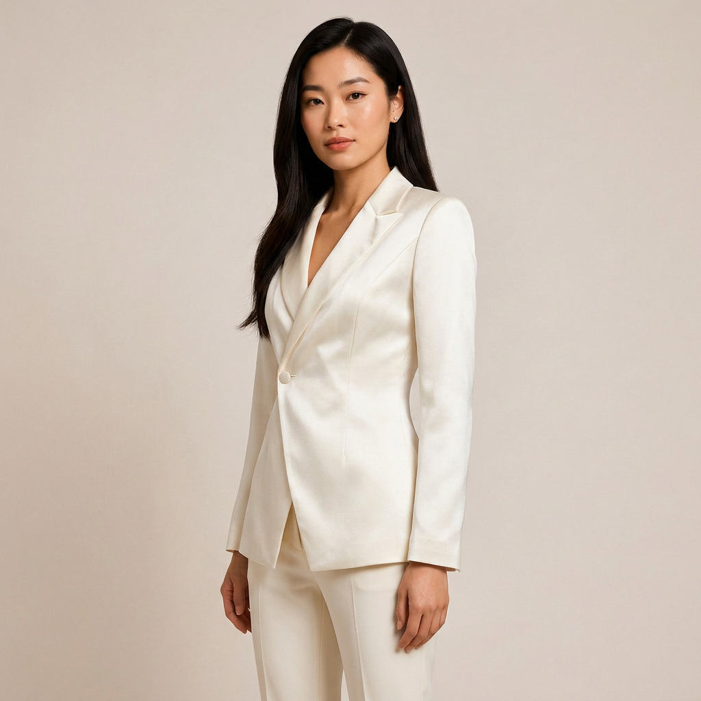 Satin Ruched Backless Blazer-Vyana Collective