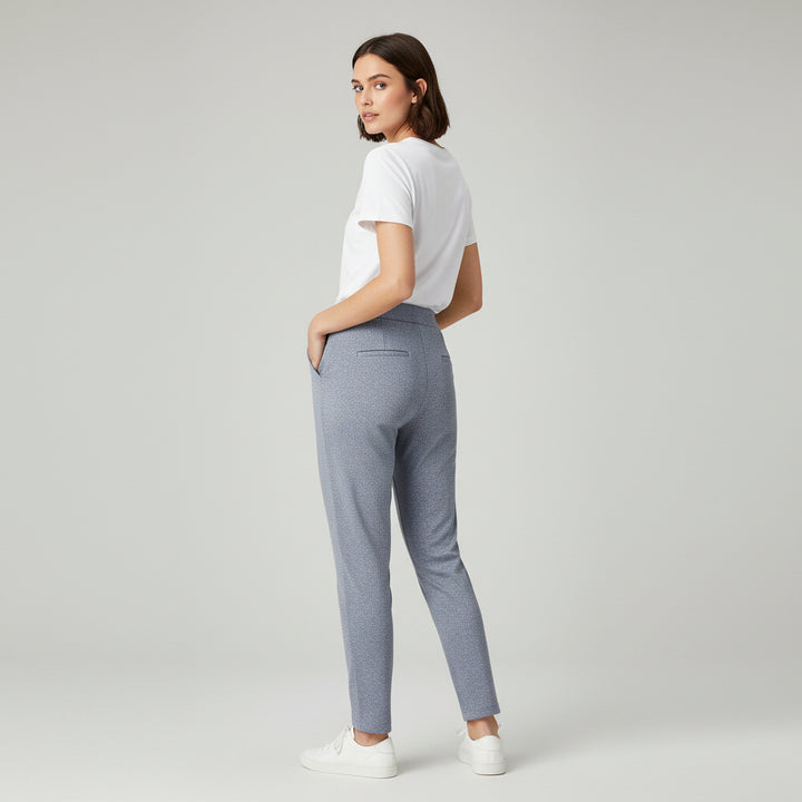 Spring Leisure High-Waisted Straight-Leg Pants-Vyana Collective