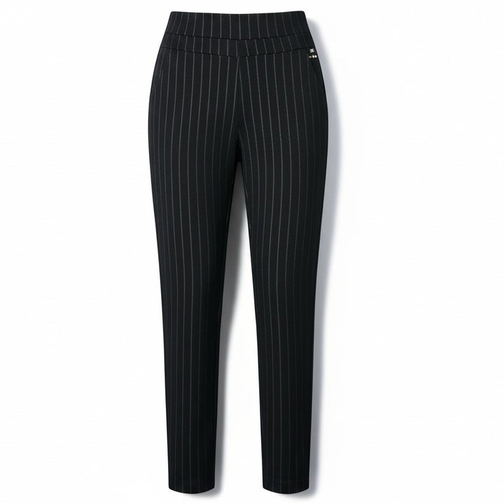Spring Leisure High-Waisted Straight-Leg Pants-Vyana Collective