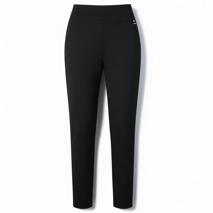 Spring Leisure High-Waisted Straight-Leg Pants-Vyana Collective