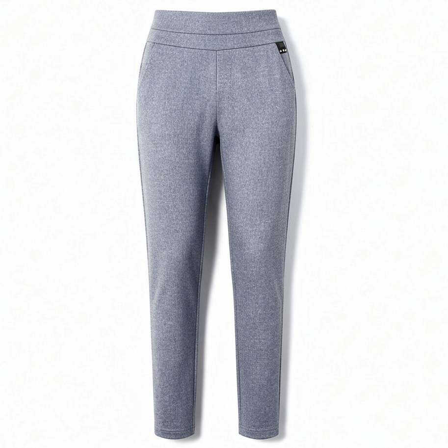 Spring Leisure High-Waisted Straight-Leg Pants-Vyana Collective