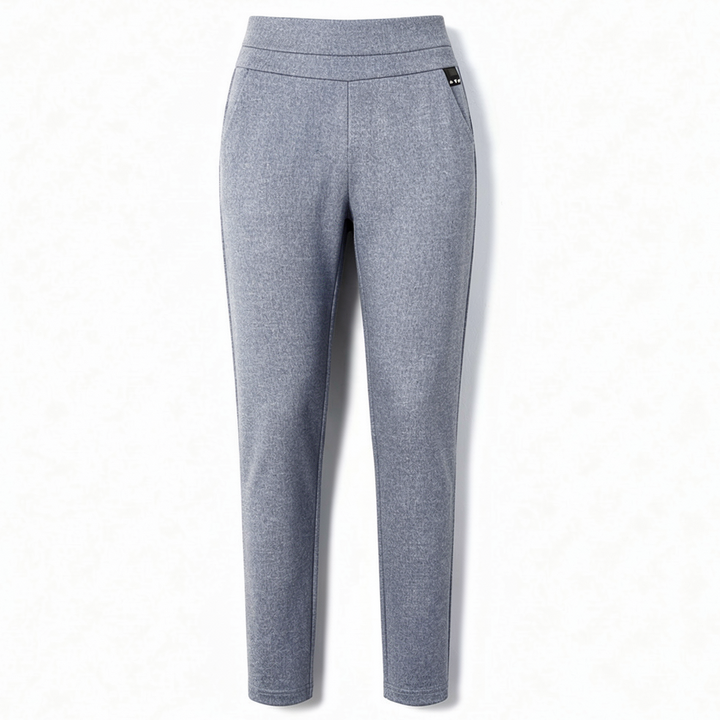 Spring Leisure High-Waisted Straight-Leg Pants-Vyana Collective