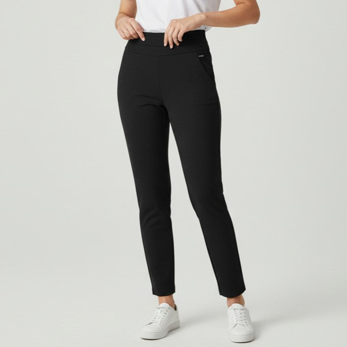 Spring Leisure High-Waisted Straight-Leg Pants-Vyana Collective