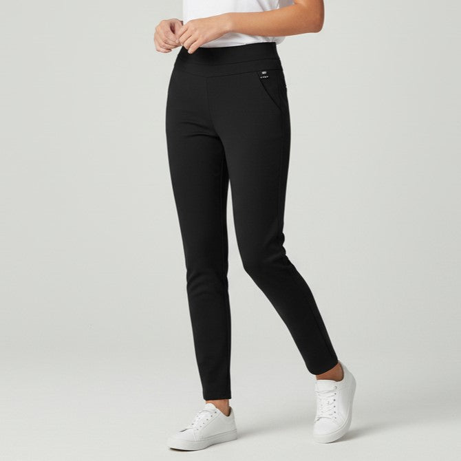 Spring Leisure High-Waisted Straight-Leg Pants-Vyana Collective