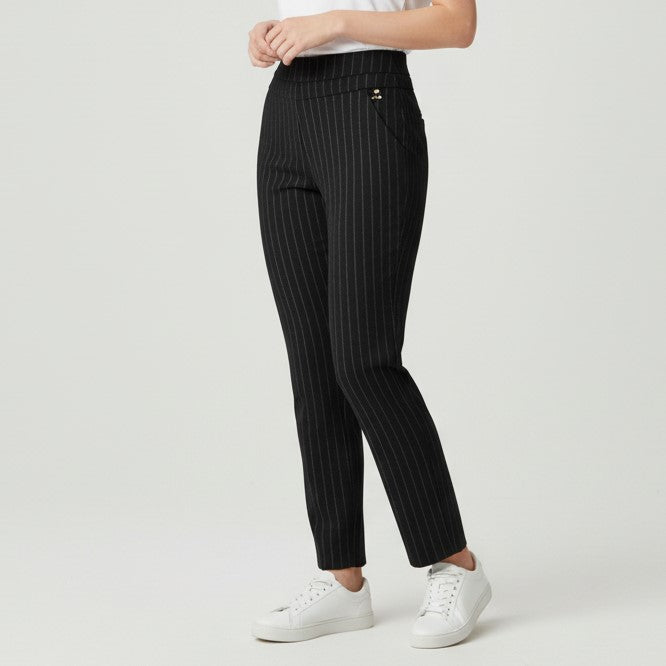 Spring Leisure High-Waisted Straight-Leg Pants-Vyana Collective