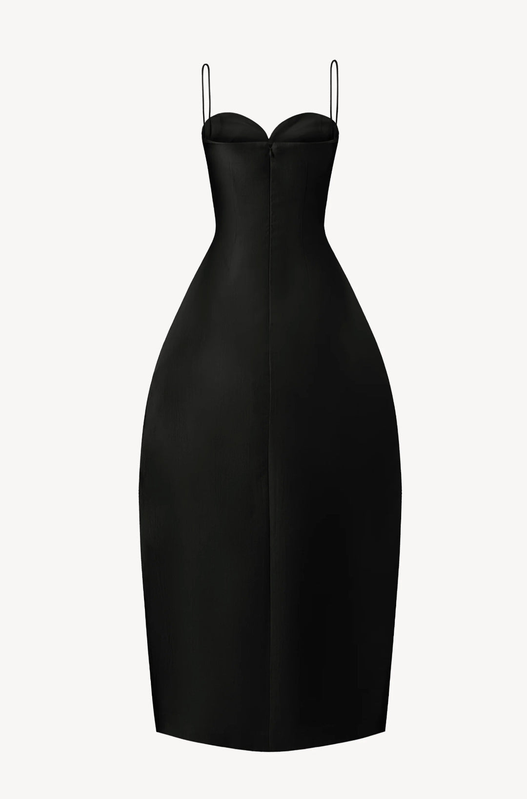 Strapless Sweetheart Structured Midi Gown-Vyana Collective